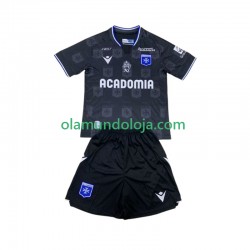 Camisola AJ Auxerre Criança Equipamento Segundo 2024-2025 Manga Curta